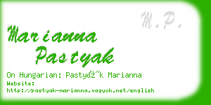 marianna pastyak business card